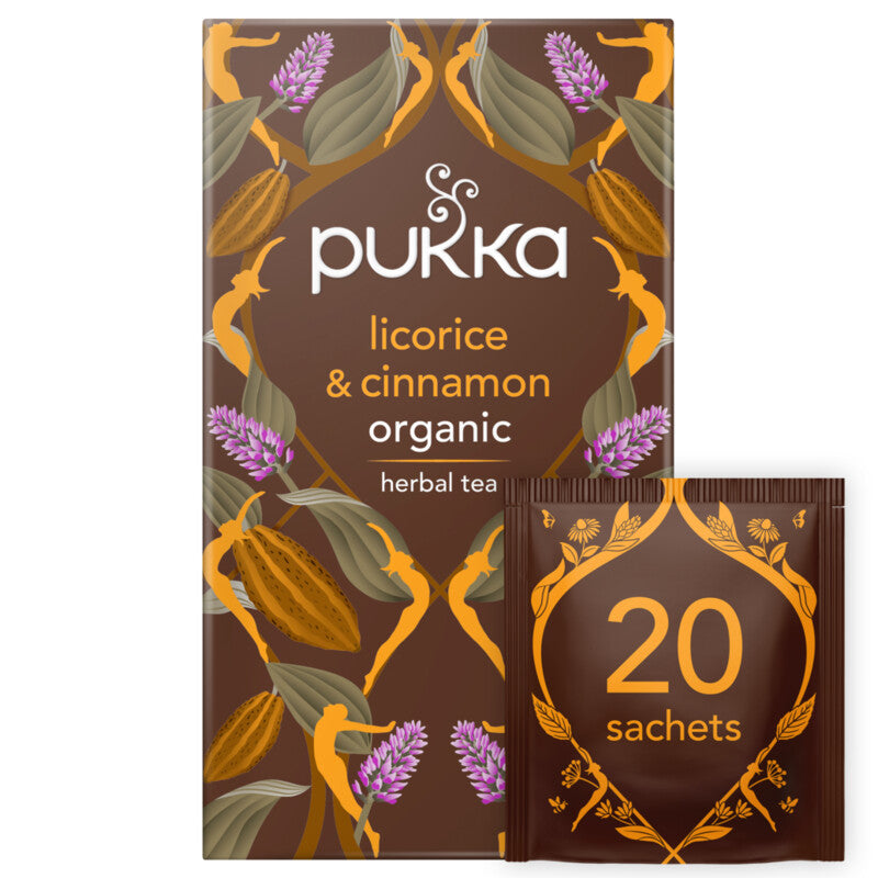 Pukka Herbs Licorice &amp; Cinnamon Tea 20 Tea Bags