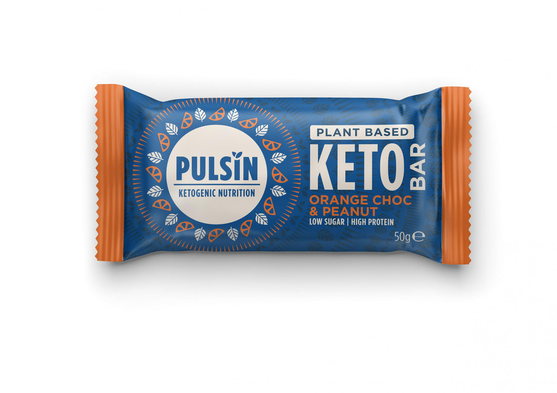 Pulsin Plant Based Keto Bar Choc Orange &amp; Peanut