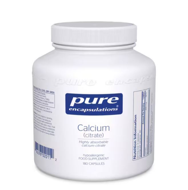 Pure Encapsulations Calcium Citrate 180 Capsules
