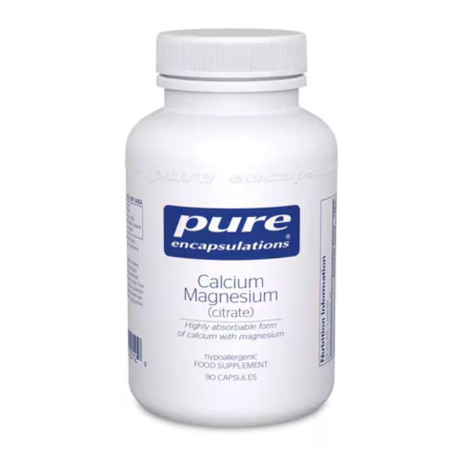Pure Encapsulations Calcium Magnesium Citrate 90 Capsules