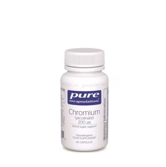 Pure Encapsulations Chromium Picolinate 200ug 60 Capsules