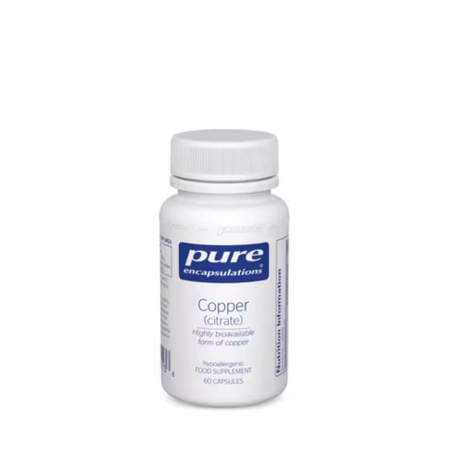 Pure Encapsulations Copper Citrate 60 Capsules