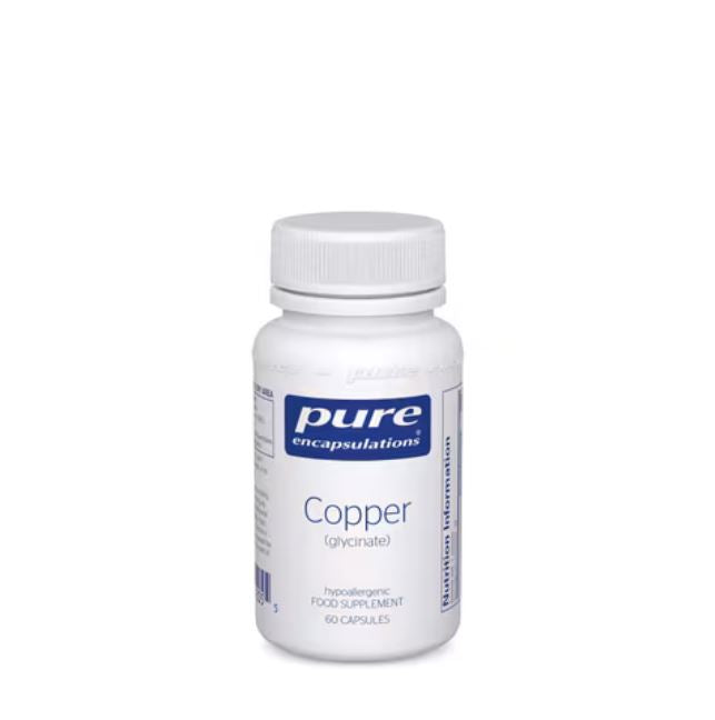 Pure Encapsulations Copper Glycinate 60 Capsules