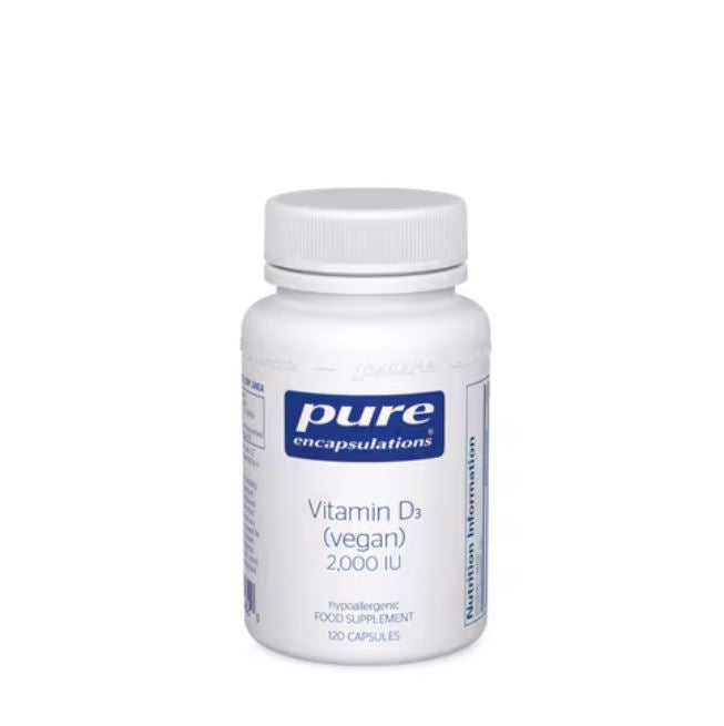 Pure Encapsulations Vitamin D3 (Vegan) 2,000IU 120 Capsules
