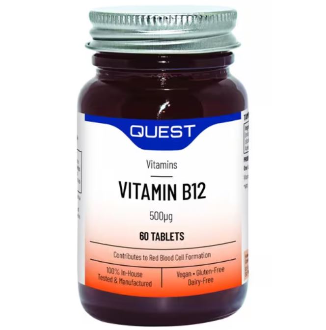 Quest Vitamins Vitamin B12 500ug 60 Tablets