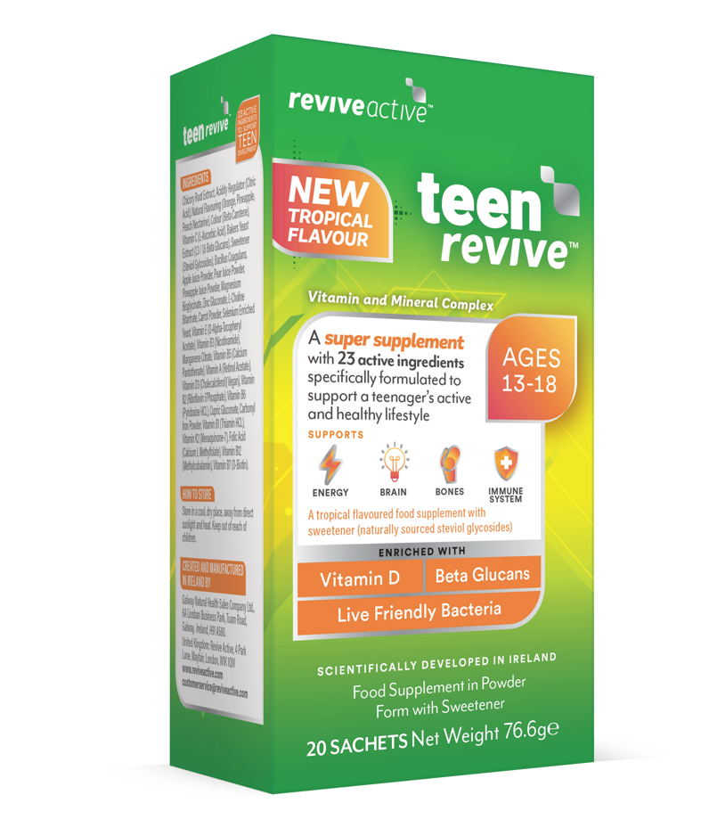 Revive Active Teen Revive Tropical Flavour 20 Sachets