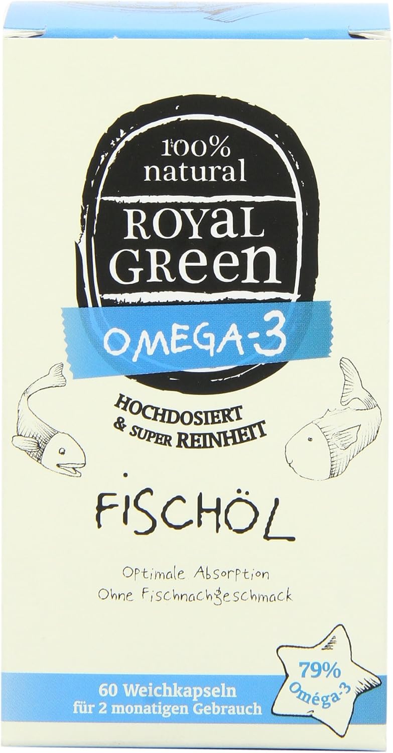 Royal Green Omega-3 Fish Oil - 60 Softgels