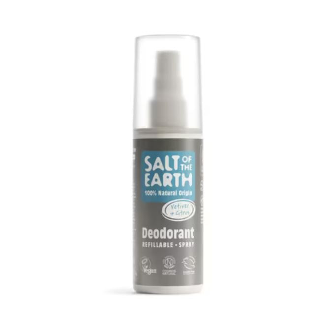Salt of the Earth Vetiver &amp; Citrus Deodorant Refillable Spray 100ml