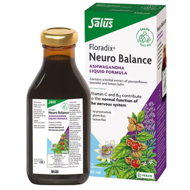 Salus Floradix Neuro Balance Ashwagandha Liquid Formula 250ml