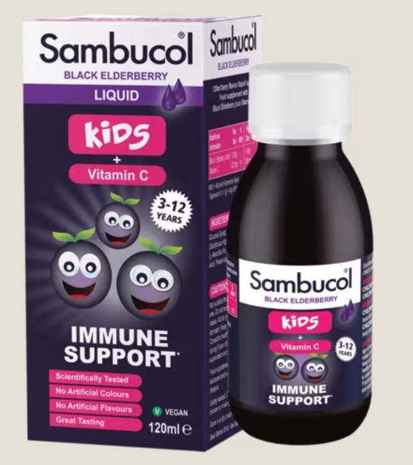 Sambucol Kids + Vitamin C Immune Support Liquid 120ml