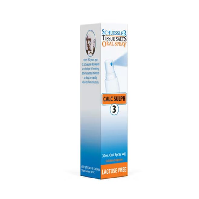 Schuessler 3 Calc Sulph Oral Spray LACTOSE FREE 30ml