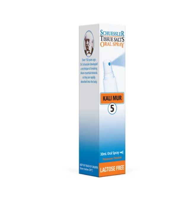 Schuessler 5 Kali Mur Oral Spray LACTOSE FREE 30ml