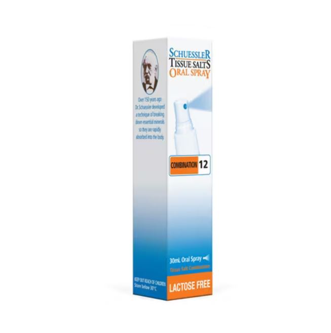 Schuessler Combination 12 Oral Spray LACTOSE FREE 30ml