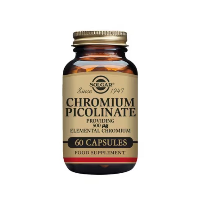 Solgar Chromium Picolinate Providing 500ug Elemental 60 Capsules