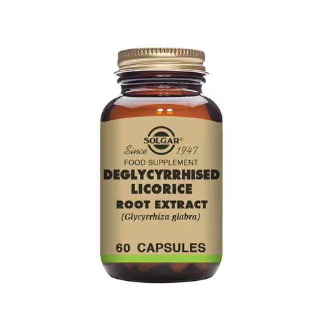 Solgar Deglycyrrhised Licorice Root Extract 60 Capsules