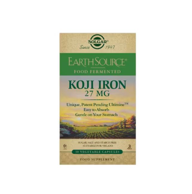 Solgar Earth Source Koji Iron 30 Capsules