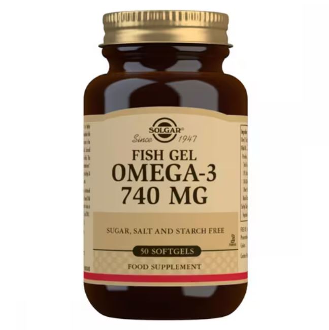 Solgar Fish Gel Omega-3 740mg 50 Softgels