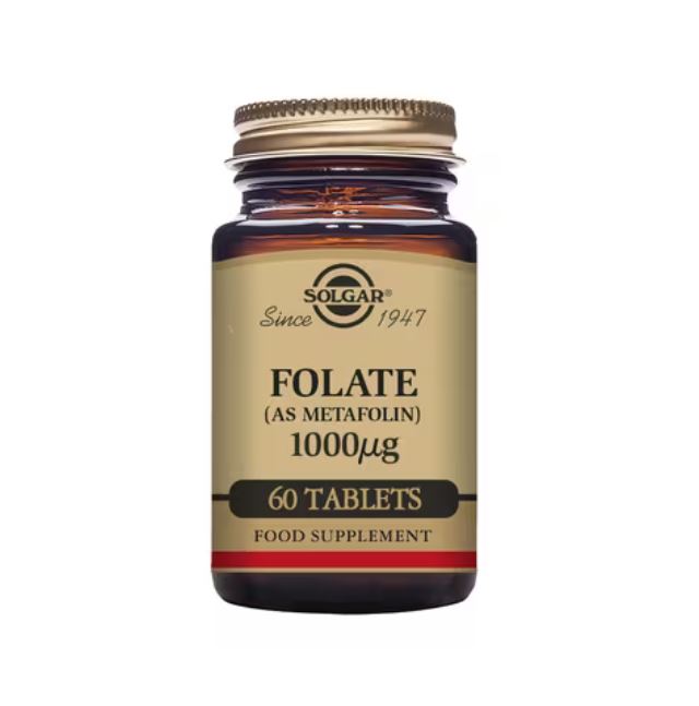Solgar Folate (as Metafolin) 1000ug 60 Tablets