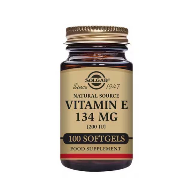 Solgar Natural Source Vitamin E 134mg (200iu) 100 Vegetable Softgels