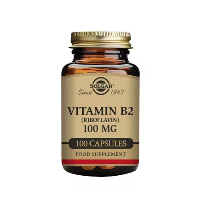 Solgar Vitamin B2 (Riboflavin) 100mg 100 Capsules