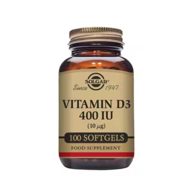 Solgar Vitamin D3 400iu (10ug) 100 Softgels
