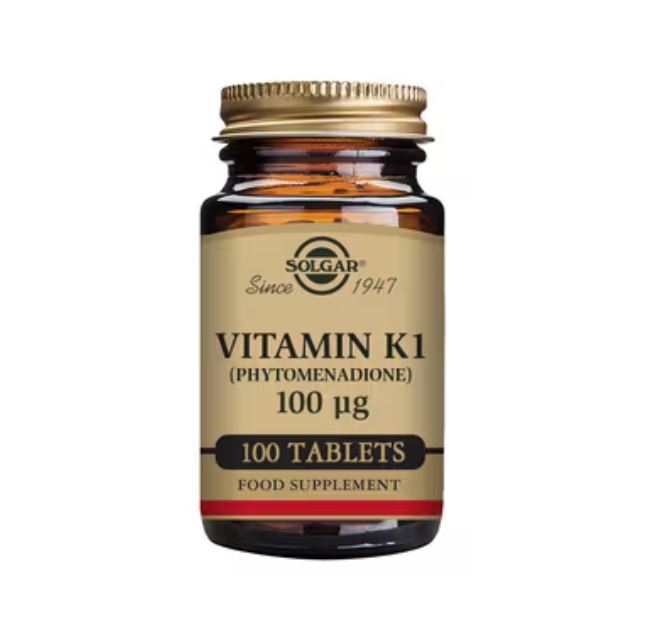 Solgar Vitamin K1 (Phytomenadione) 100ug 100 Tablets