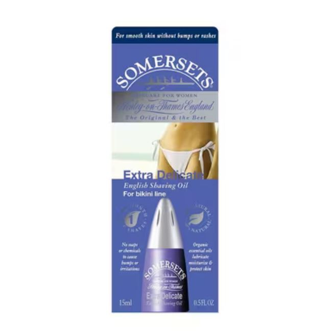 Somersets Extra Delicate English Shaving Oil For Bikini Line (Purple)