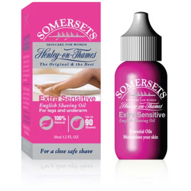 Somersets Extra Sensitive English Shaving Oil For Legs and Underarm (Pink)
