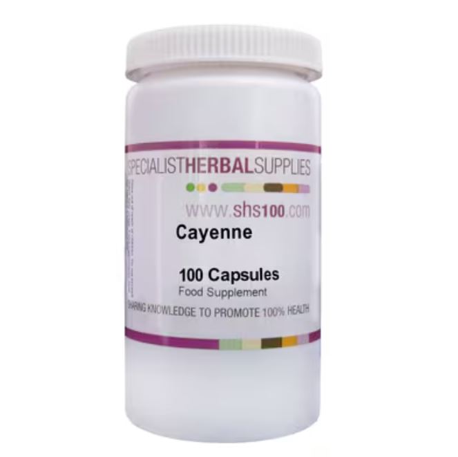 Specialist Herbal Supplies (SHS) Cayenne 100 Capsules