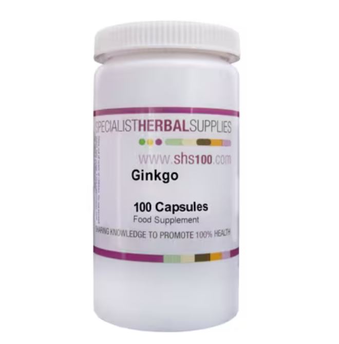 Specialist Herbal Supplies (SHS) Ginkgo 100 Capsules