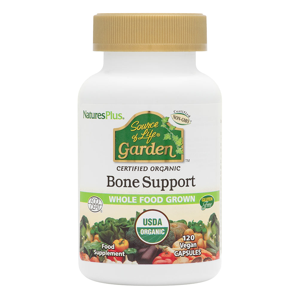 Natures Plus Source of Life Garden Certified Organic Bone Support Capsules 120s