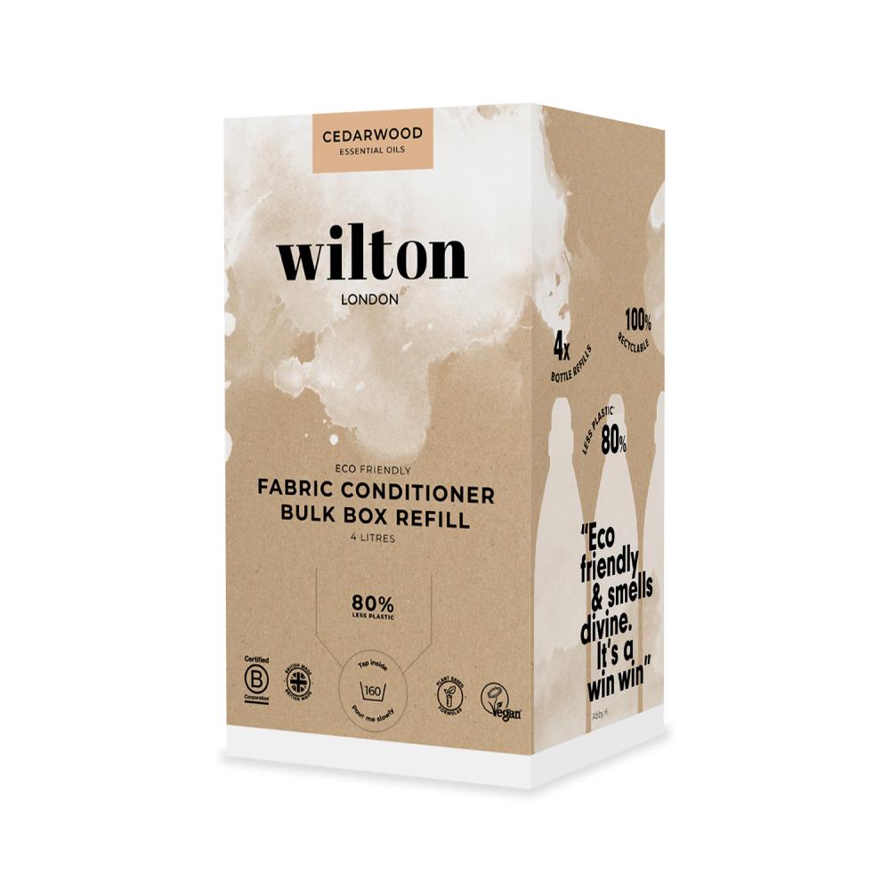 Wilton Fabric Conditioner Bulk Box Refill Cedarwood 4 Litres