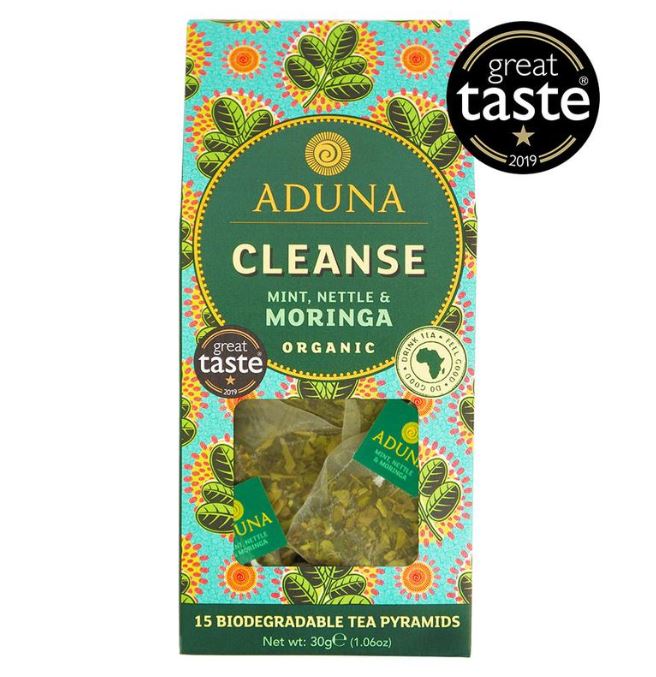 Aduna Cleanse Mint, Nettle & Moringa Organic 15 Tea Pyramids