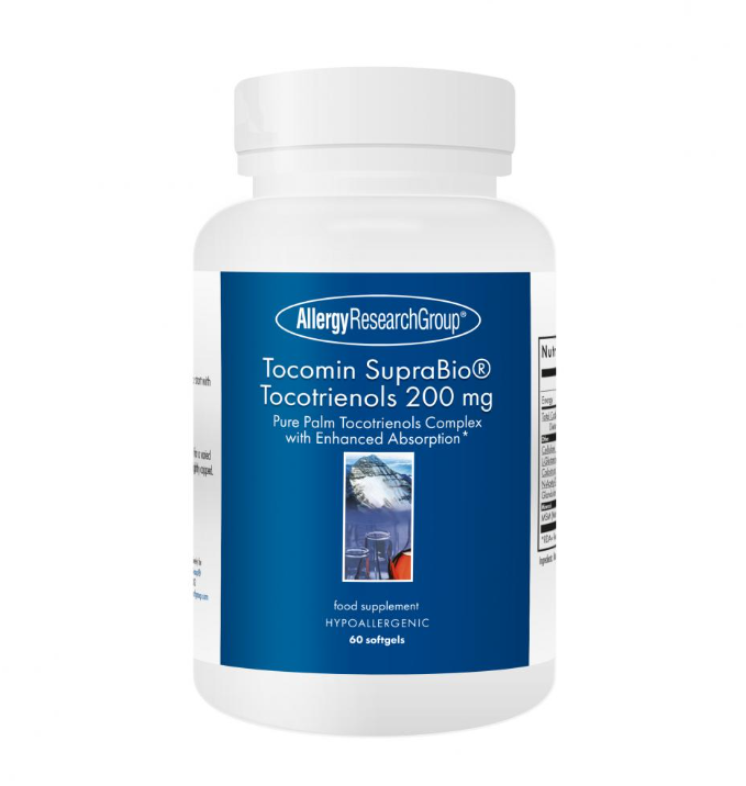 Allergy Research Tocomin SupraBio Tocotrienols 200mg – 60 Softgels