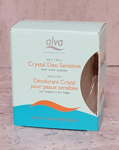 Alva Crystal Deo Sensitive + Cork Coaster 100g