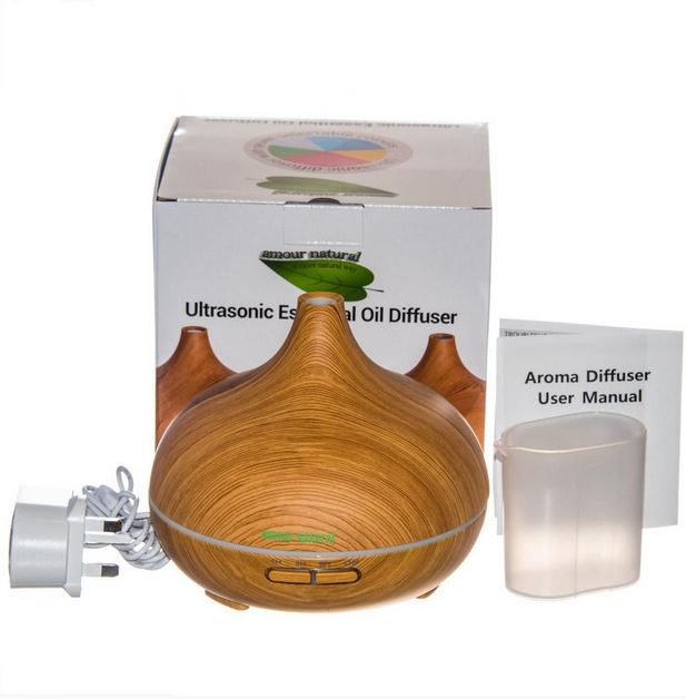Amour Natural Ultrasonic Essential Oil Diffuser (Wood Effect)