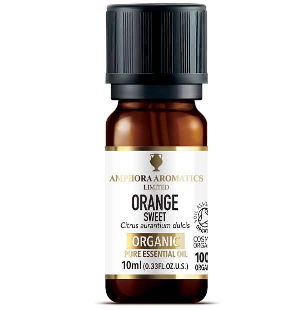 Amphora Aromatics Orange Sweet Organic Pure Essential Oil 10ml