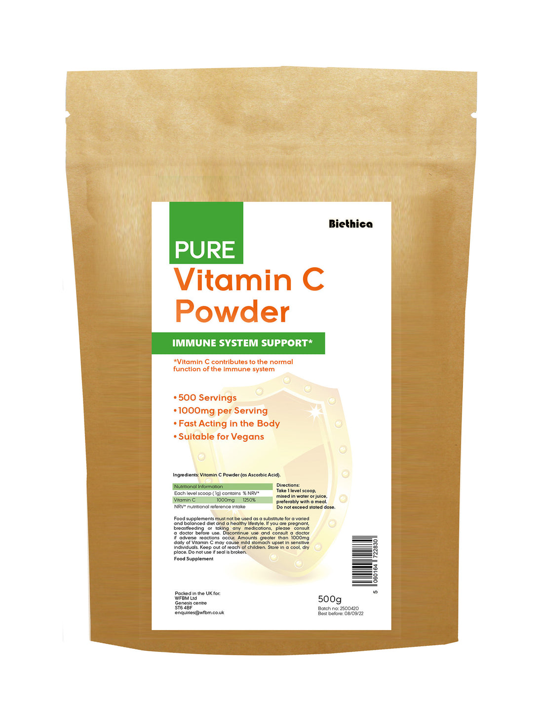 Biethica Pure Vitamin C Powder