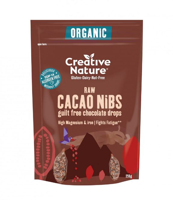 Creative Nature Raw Cacao Nibs (Organic) 250g