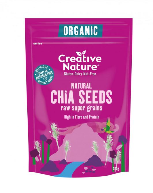 Creative Nature Natural Chia Seeds (Organic) 350g