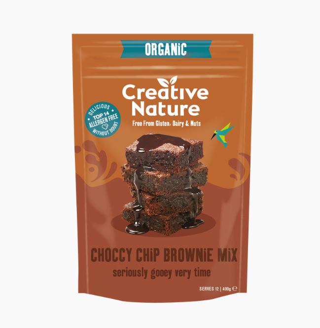 Creative Nature Choccy Chip Brownie Mix (Organic) 400g