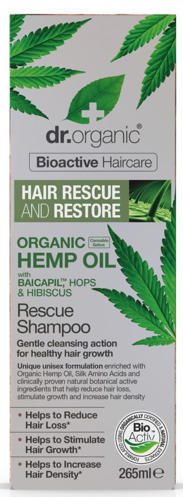 Dr Organic Organic Hemp Oil Rescue Shampoo 265ml