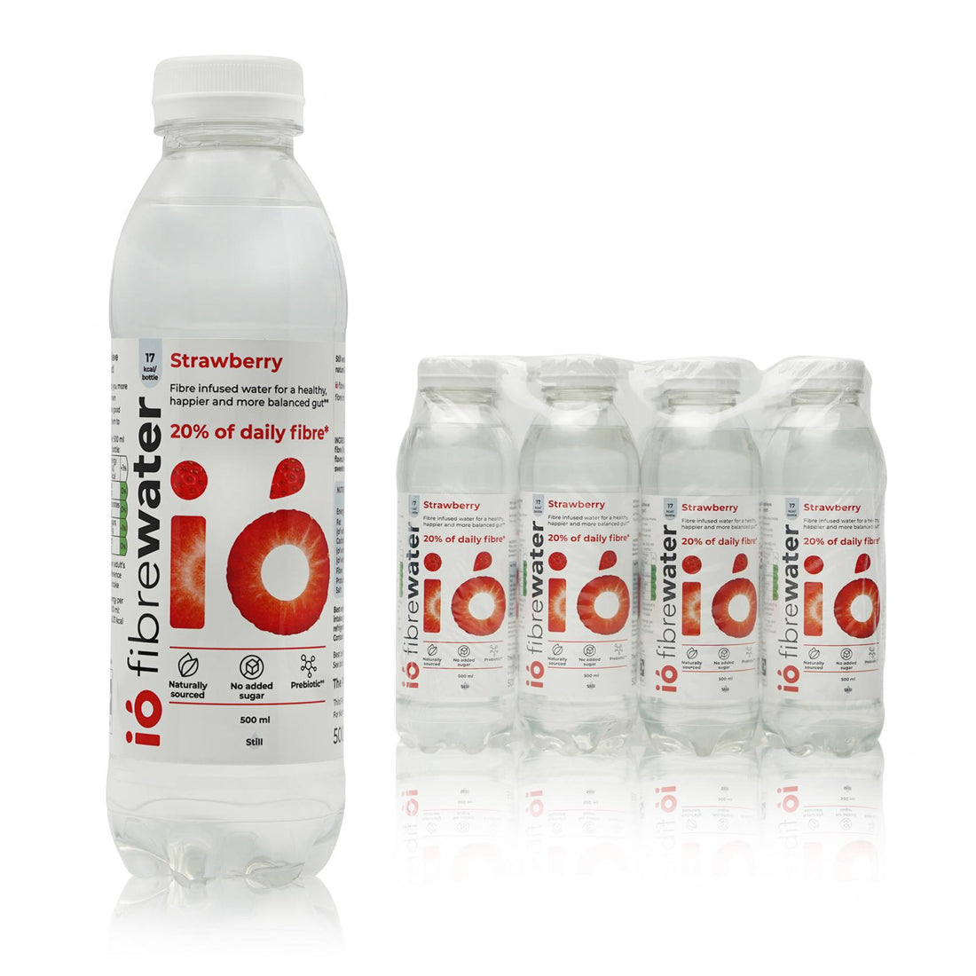 ió fibrewater Strawberry 500ml