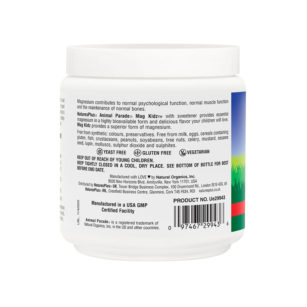 Natures Plus Source of Life Animal Parade Mag Kidz Magnesium Citrate Cherry Flavour (Powder) 171g