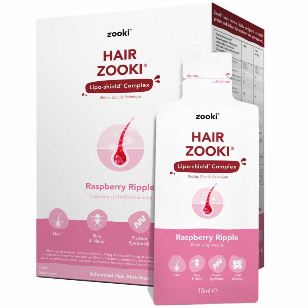 yourzooki Hair Zooki Raspberry Ripple 14x15ml Sachets