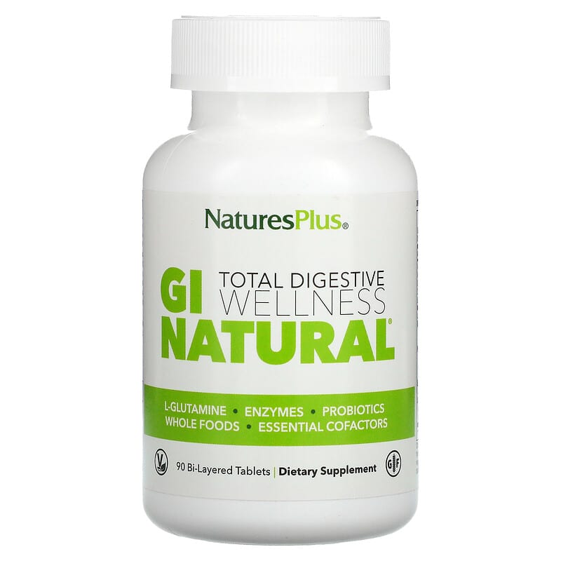 Natures Plus GI NATURAL Total Digestive Wellness 90 Tablets