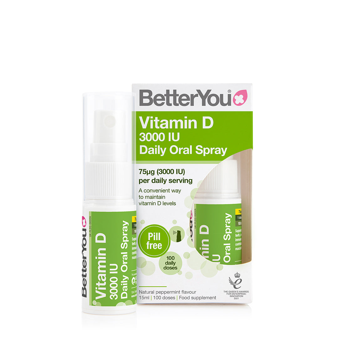BetterYou DLUX 3000 Vitamin D Daily Oral Spray 15ml