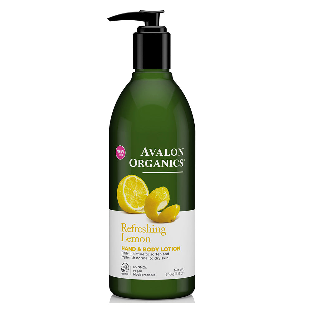 Avalon Organics Refreshing Lemon Hand &amp; Body Lotion 340g
