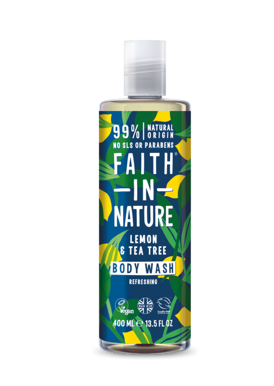 Faith in Nature Lemon &amp; Tea Tree Body Wash 400ml