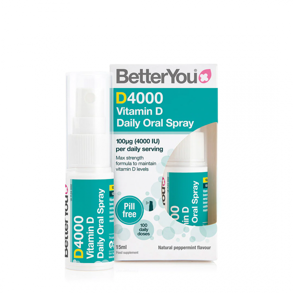 BetterYou D4000 Vitamin D Daily Oral Spray 15ml